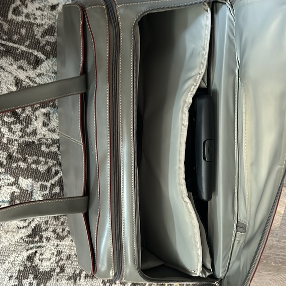 Lodis Carry On Computer Travel Bag 100% Genuine European Leather - Picture 7 of 11